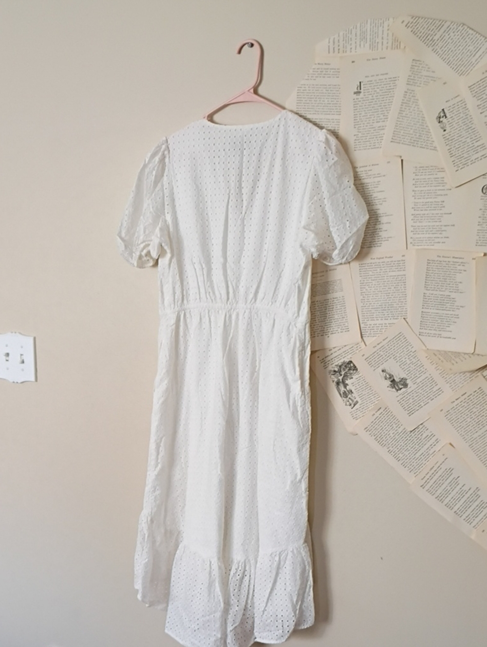 Scoop Brand White Eyelet Dress L - Picture 4 of 4